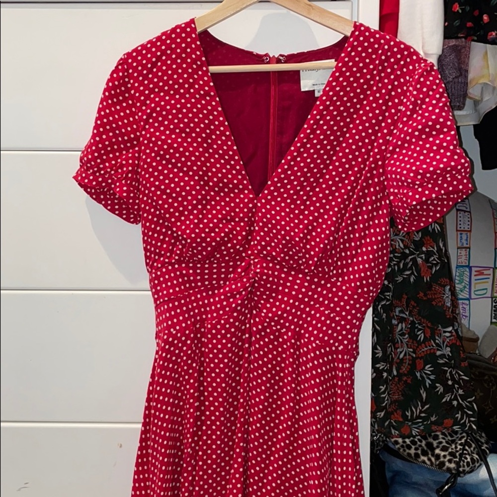 REVOLVE privacy please red polka dress